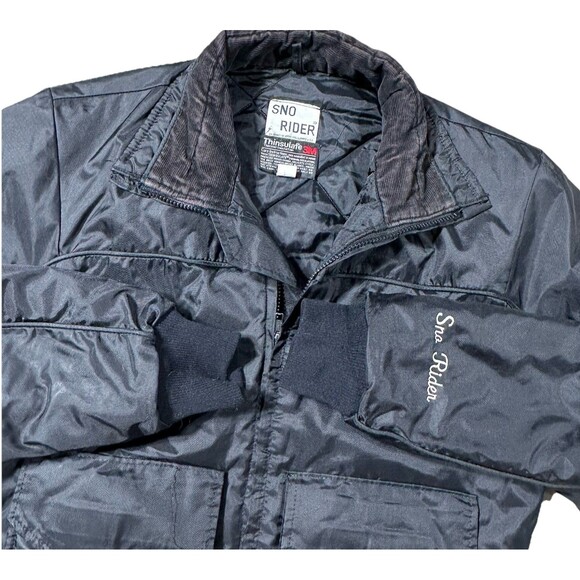 Vintage Sno Rider Made in USA Men's Size Medium Snowmobile Winter Jacket Coat - Picture 3 of 9